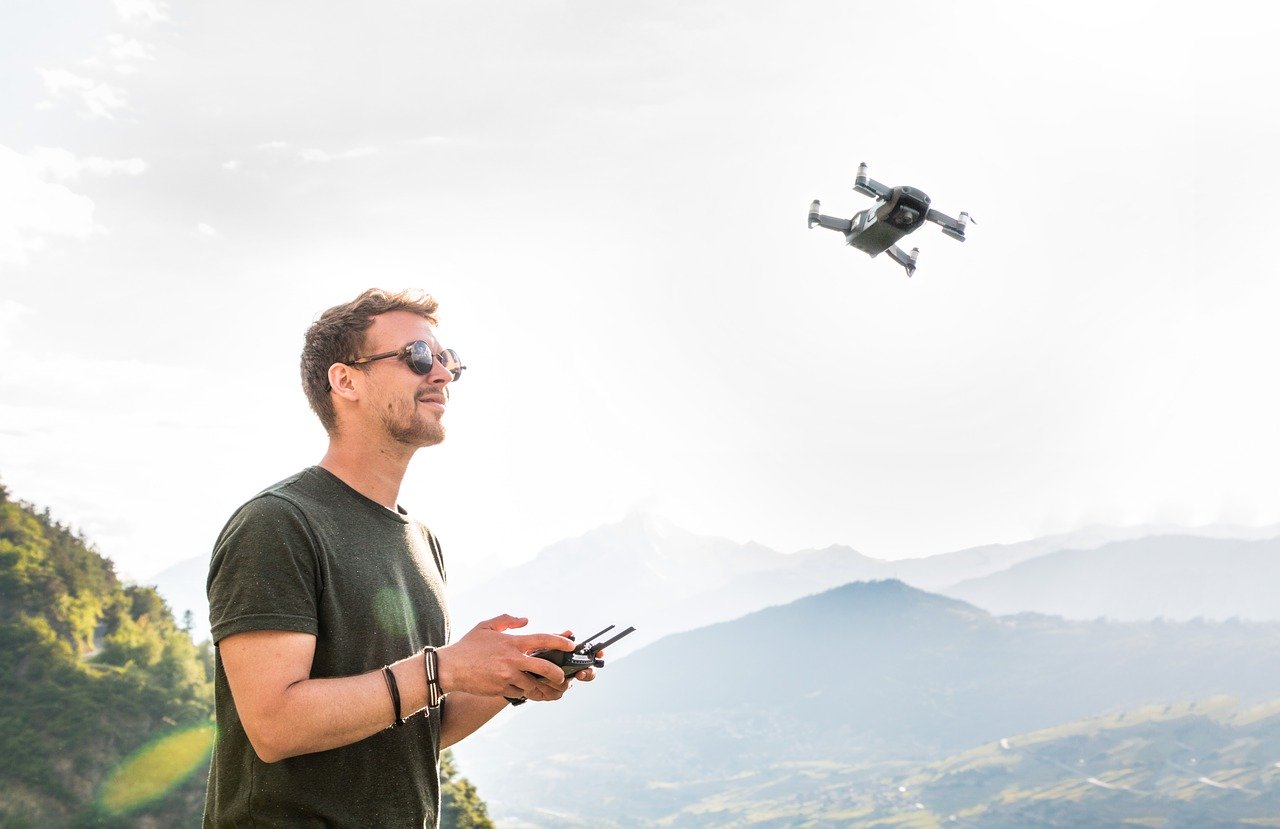 pilot flying drone